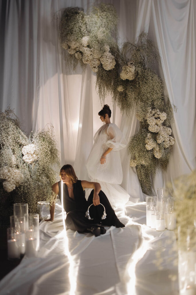 modern disco wedding