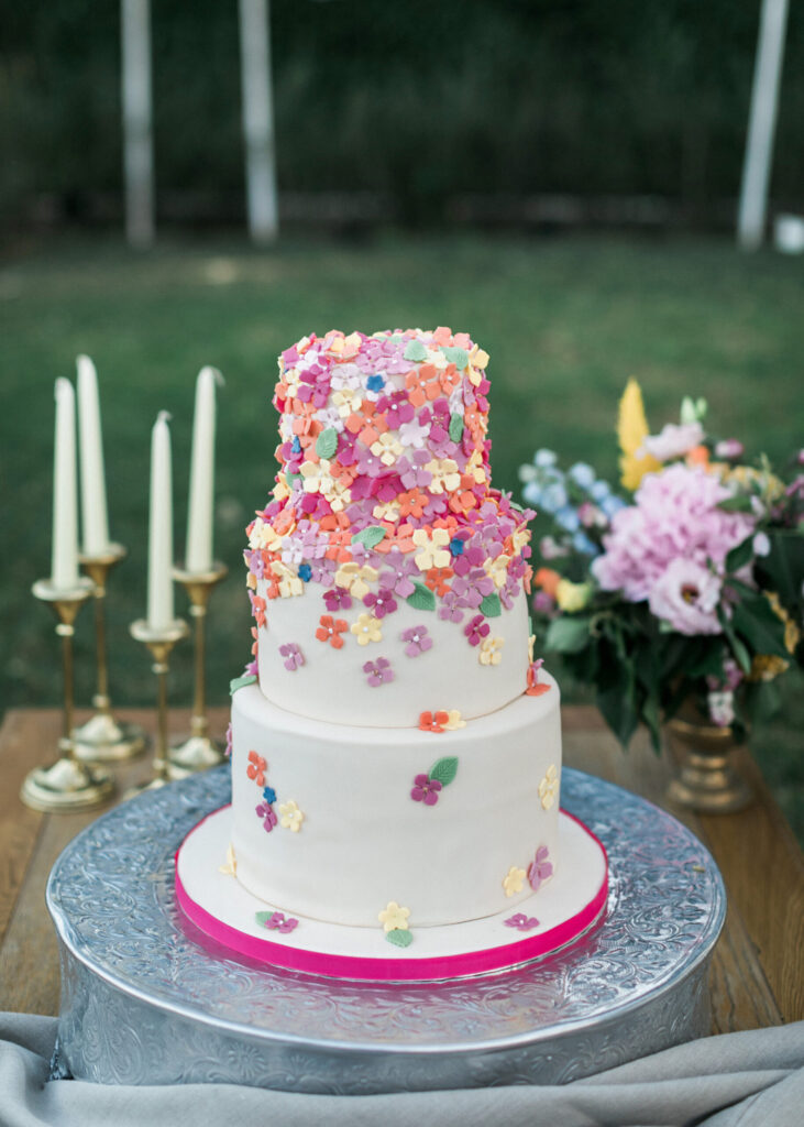 Colorful Wedding Cake