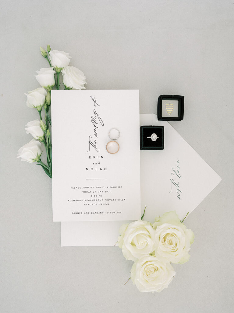minimal invitation