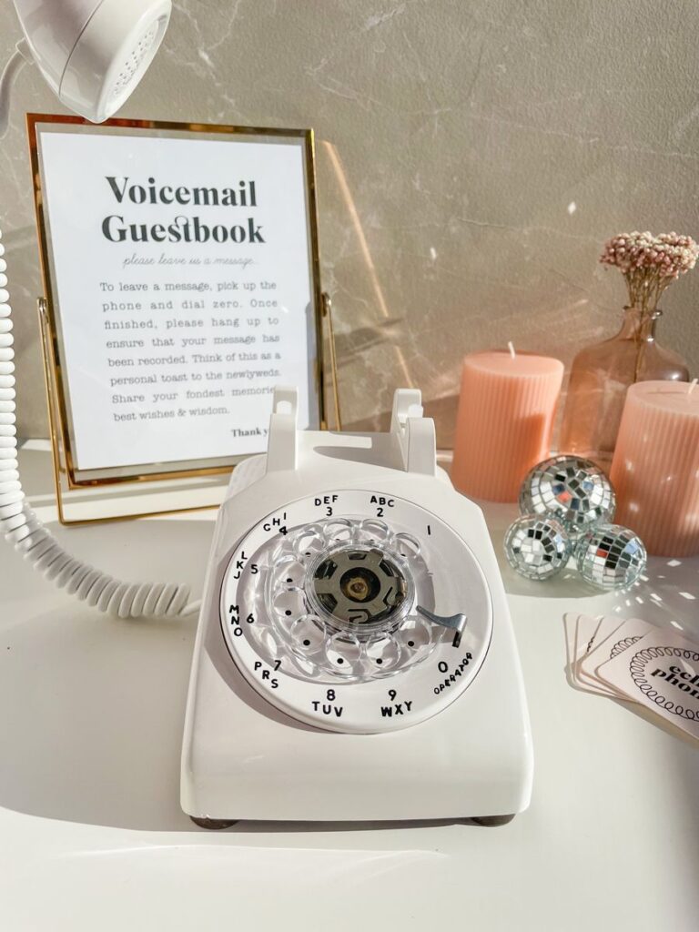 Echo Phone Audio Guest Book Wedding Guest Book