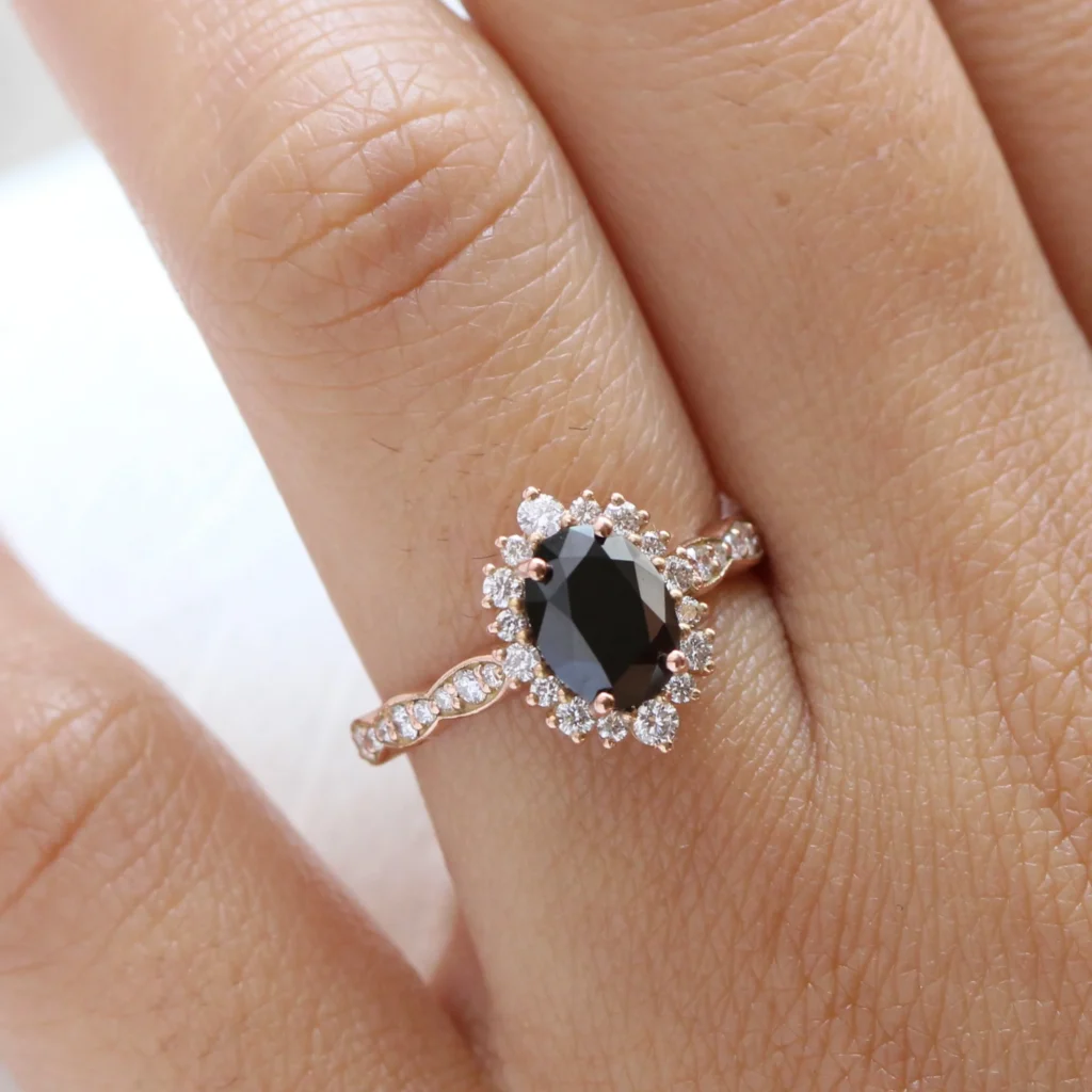 Black Engagemnt Ring