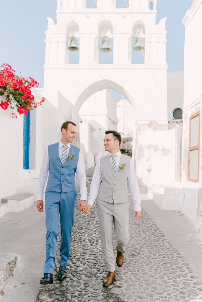 Walking In Megalochori Santorini