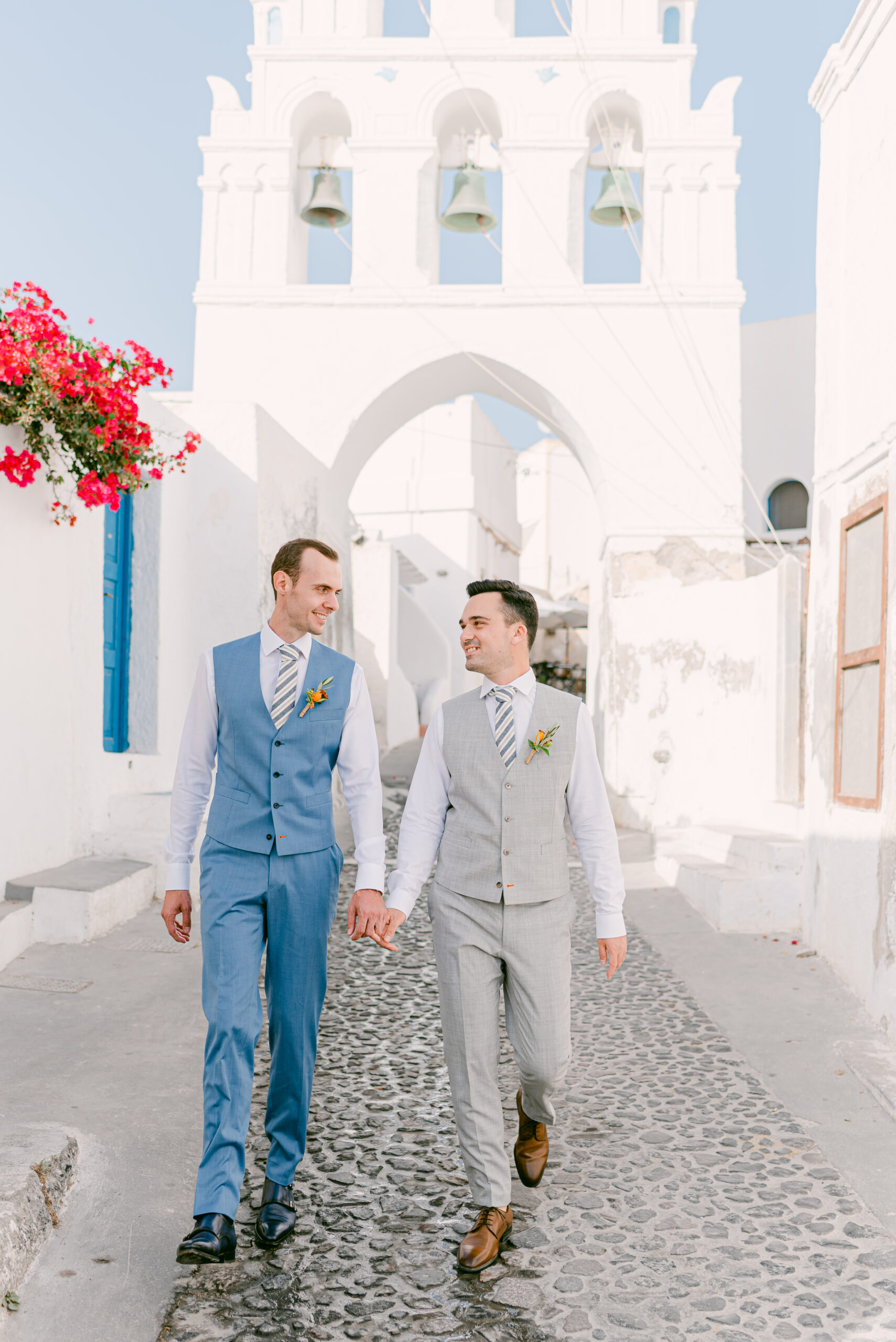 Walking In Megalochori Santorini